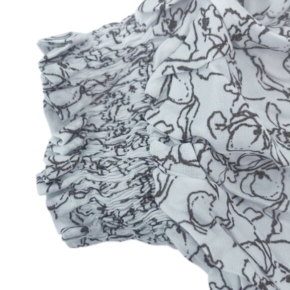 Faithfull the Brand Aurelia Mini Dress Micro Calla Umber XS US 2 NWT - Picture 6 of 15